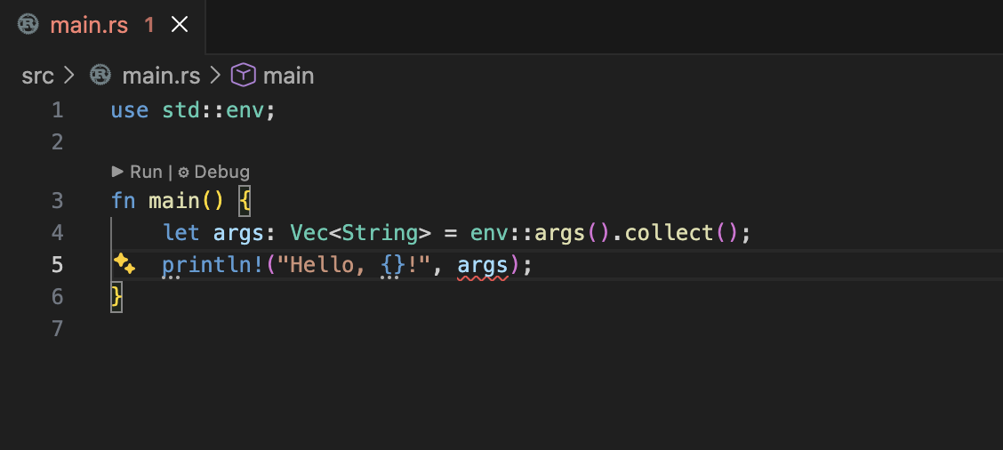 Error in Sample program